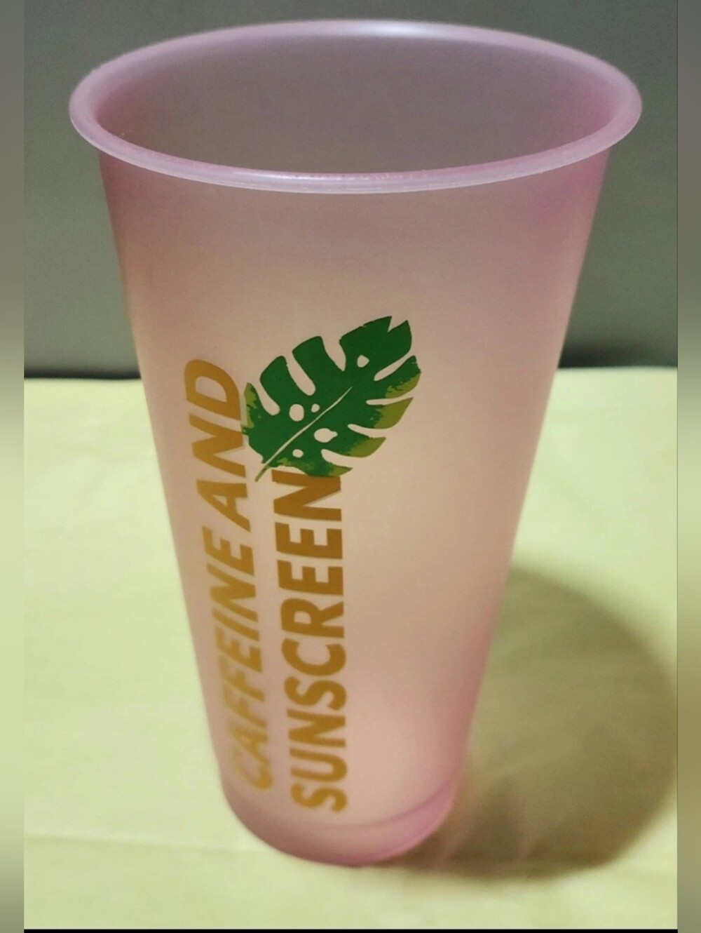 Starbucks Pink Hawaiian Caffeine And Sunscreen 2024 Collection Cold Cup Tumbler